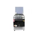 BlueFlame diamond cooker D6031ERF 60cm X 60cm 3 gas burners and 1 electric plate with electric oven inox - stainless steel