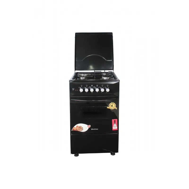 Blueflame Cooker C5031E - B 50x50cm 3gas burners and 1 electric plate with electric oven, black in color