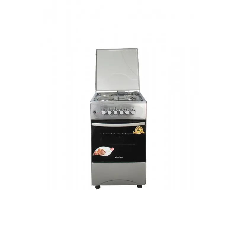 Blueflame Cooker C5022E - I 50x50cm 2gas burners and 2 electric plates, Stainless steel (Inox)