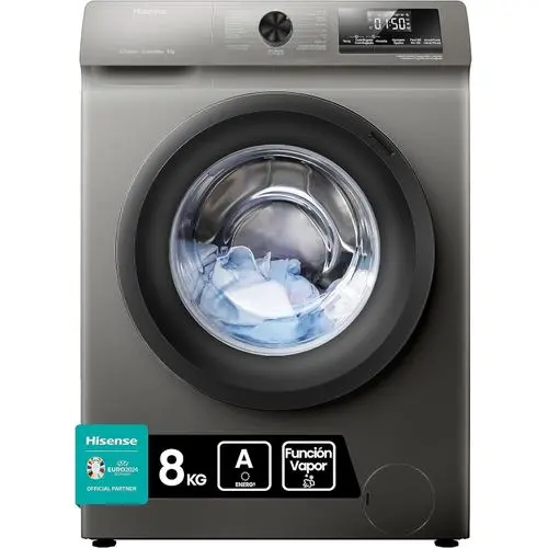 Hisense 8Kg Automatic Front Loading Washer – Silver