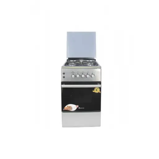 BlueFlame Cooker NL6040G 50x60cm 4 gas burners with gas oven, inox - stainless steel
